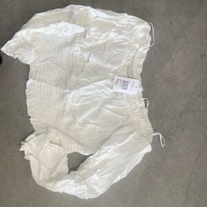 White crop top